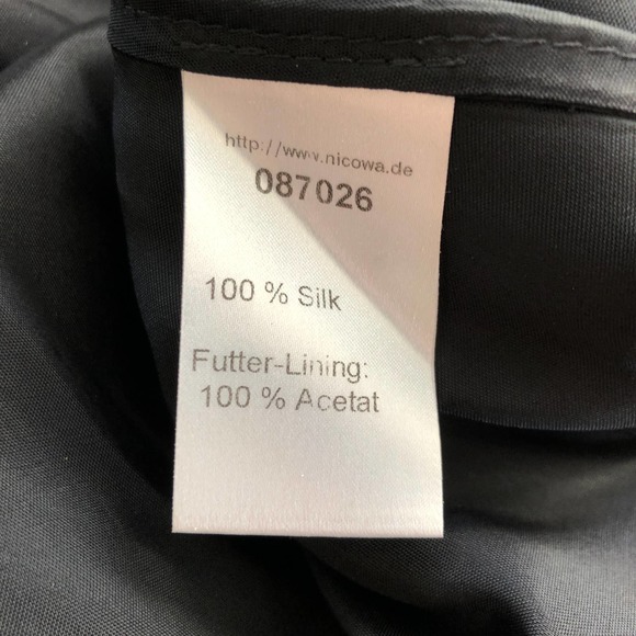 European gown designer NICOWA dress black size S from 1996 - Picture 14 of 15